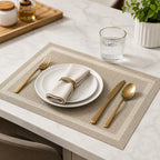 Vyzro Non-Slip Heat-Resistant Kitchen Table Placemat Set