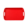 Vyzro Non-Slip Serving Tray with Handles - Plastic Kitchen Food Serving Tray