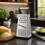 Vyzro Professional 4-Sided Multi-Blade Stainless Steel Box Grater - Kitchen Food Grater