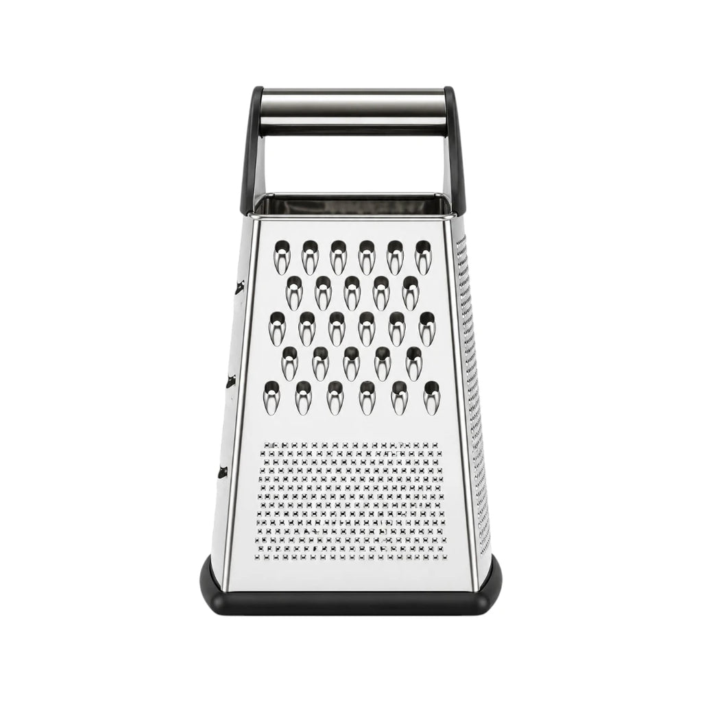 Vyzro Professional Stainless Steel 4-Sided Box Grater - Kitchen Food Grater & Zester